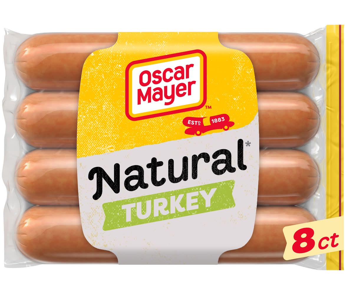 Oscar Mayer Natural Uncured Turkey Franks (16 oz, 8 ct)