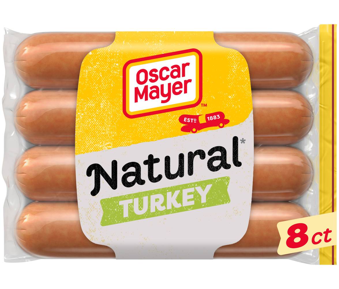 Oscar Mayer Natural Uncured Turkey Franks (16 oz, 8 ct)