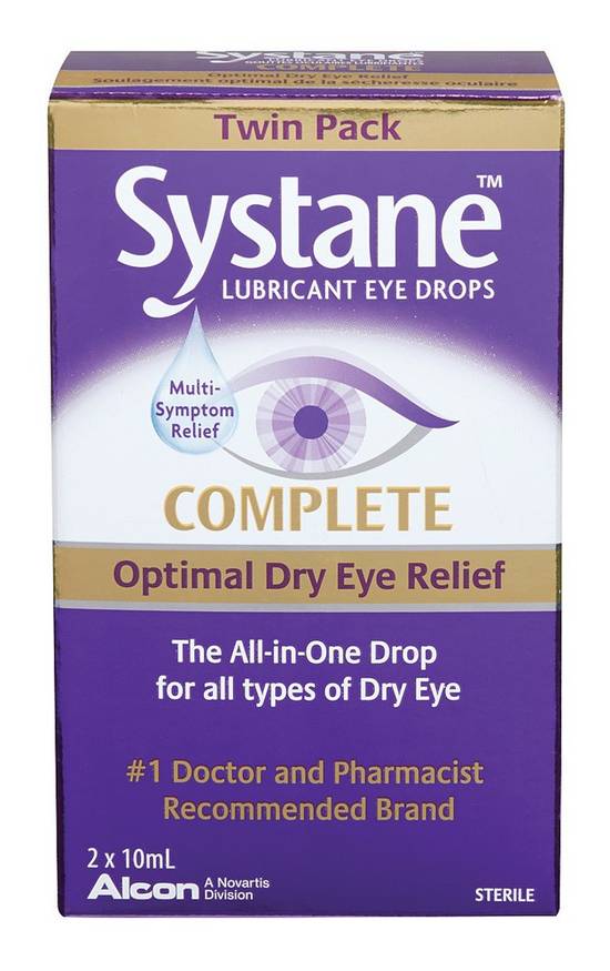 Systane Complete Optimal Dry Eye Relief Drops (2 x 10 ml)