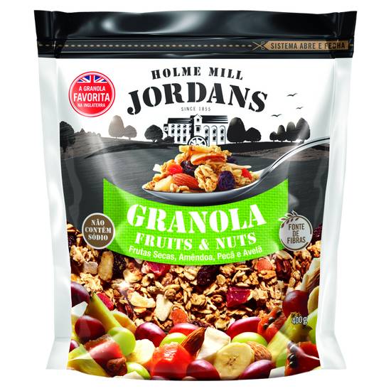 Jordans granola fruits e nuts zero sódio