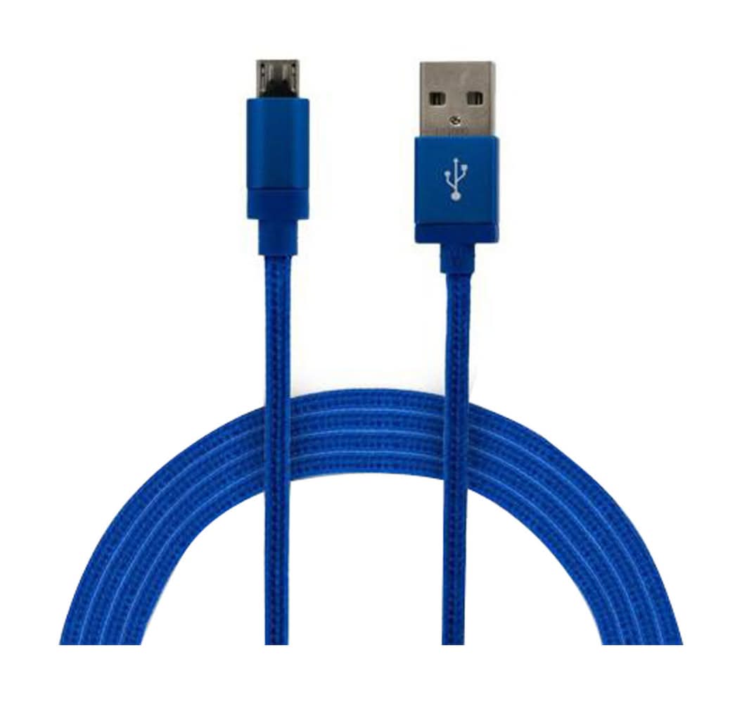 Wireless Gear Micro Usb Cable, 6 ft, Blue