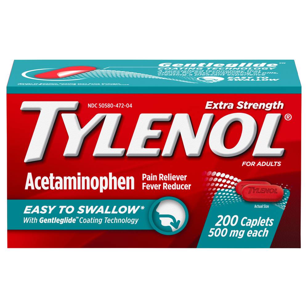 Tylenol Extra Strength Easy To Swallow Acetaminophen (200 ct)