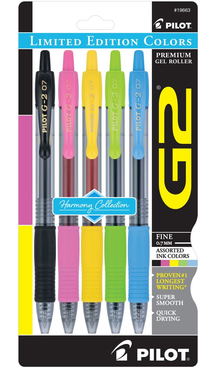 G2 Harmony Collection Gel Ink Pen, 5 Ink Colors, 5 Ct