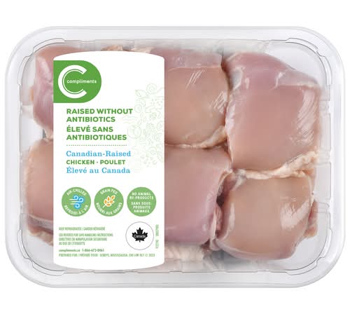 Compliments Canadian-Raised Chicken Thighs Boneless Skinless