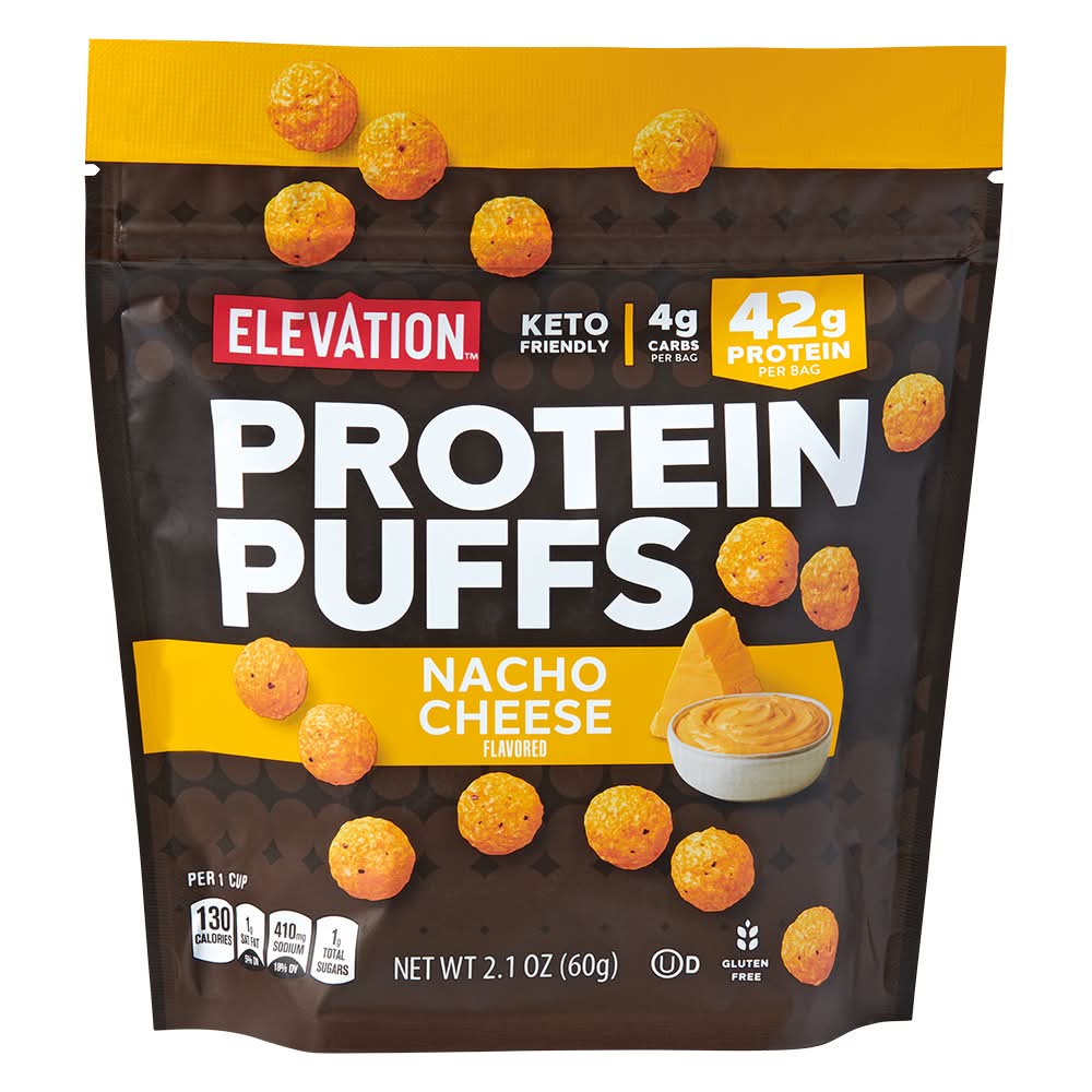 Elevation Keto Friendly Protein Puffs, Nacho Cheese (2.1 oz)