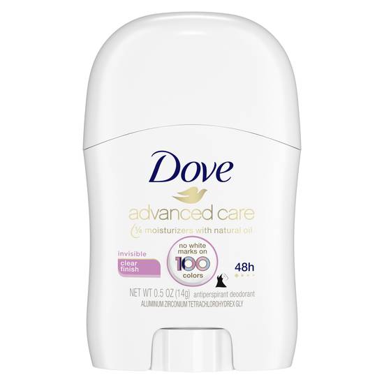 Dove Advanced Care Invisible Travel Sized Stick Clear Finish Antiperspirant Deodorant
