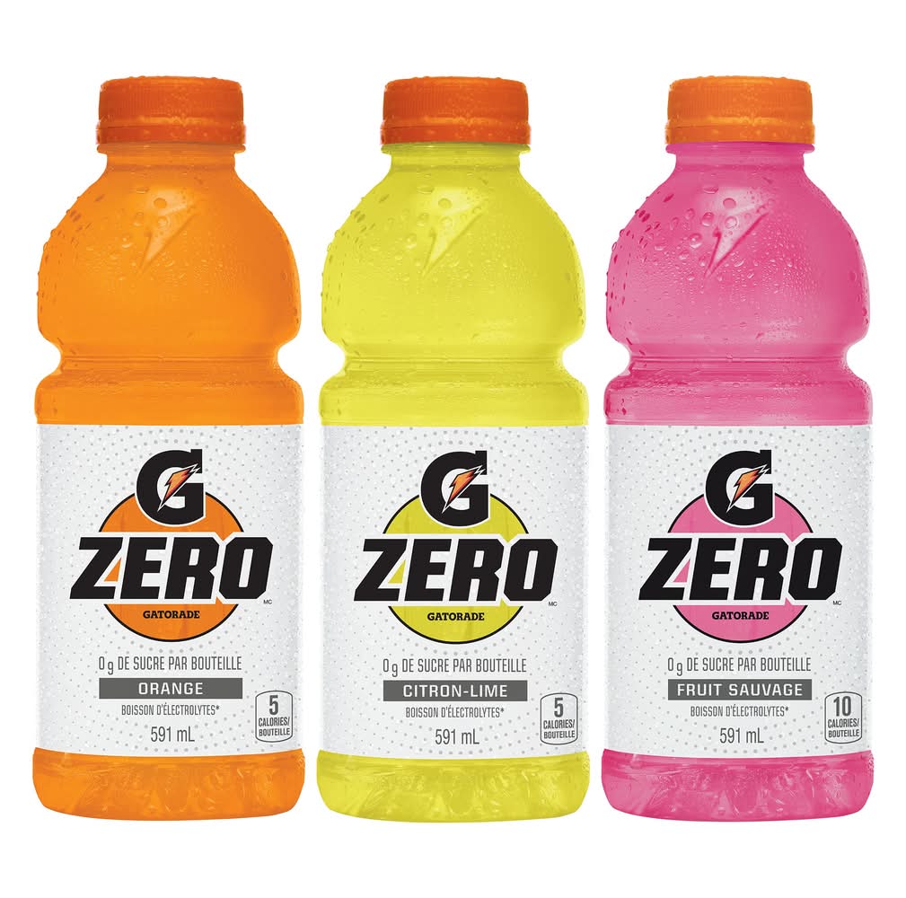 Gatorade Zero - Format Variétés, 28 × 591 Ml / Gatorade Zero Variety Pack, 28 × 591 Ml