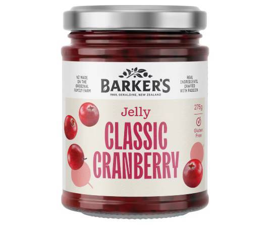 Barkers Jelly Classic Cranberry 275gm