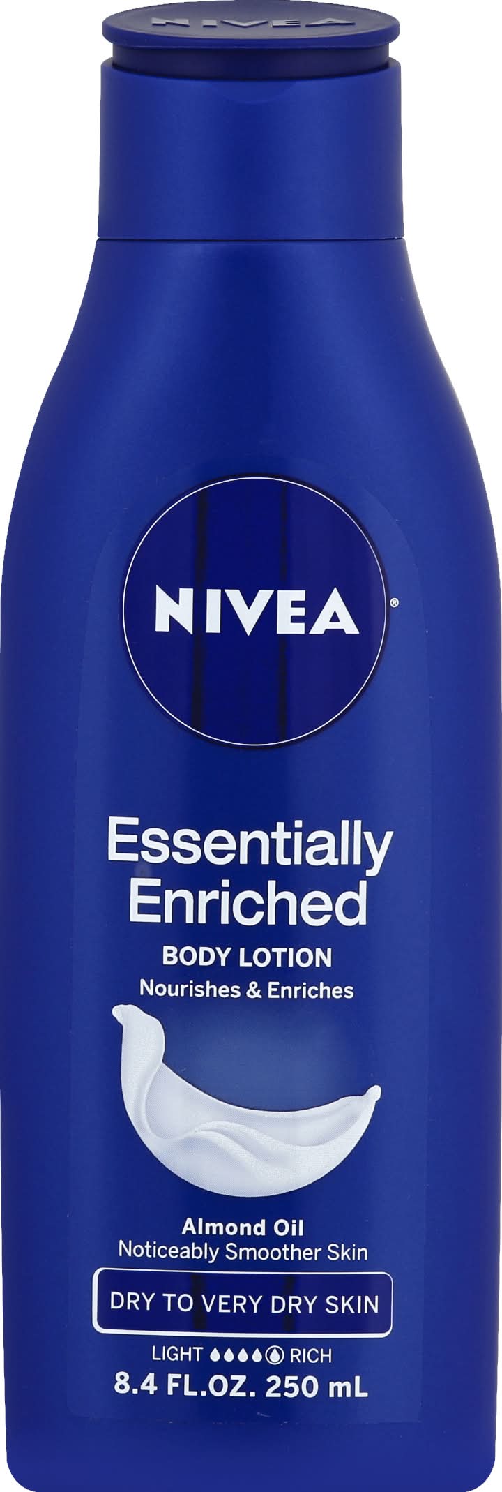 Nivea Essentially Enriched Moisture Body Lotion, Almond (8.4 fl oz)
