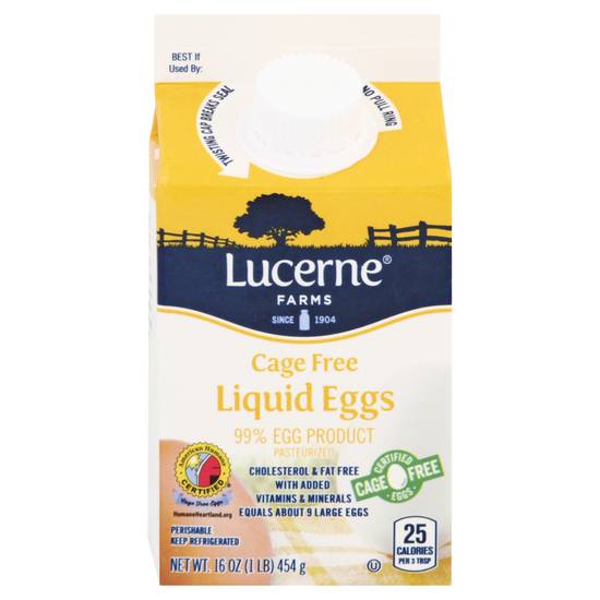 Lucerne Cage Free Liquid Eggs