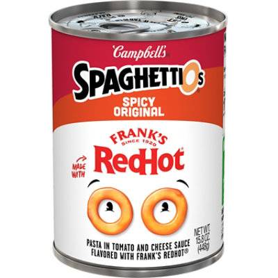 Campbell's Spaghettios Canned Pasta (spicy original)
