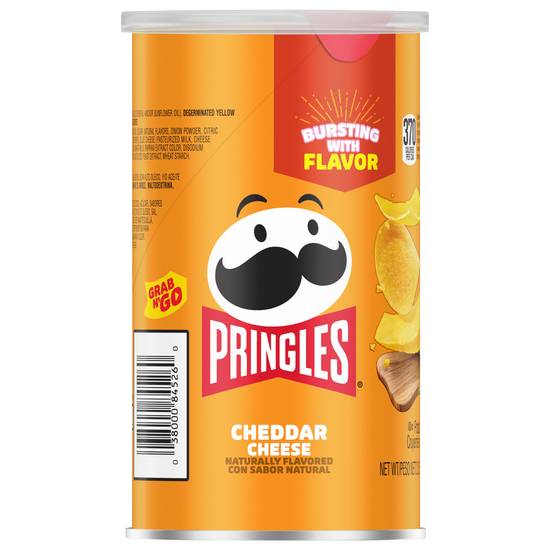 Pringles Grab N' Go Cheddar Cheese Flavored Potato Crisps