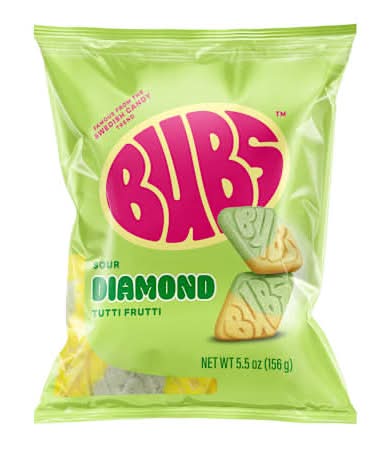 Bubs® Sour Diamond Tutti Frutti Tutti Fruity