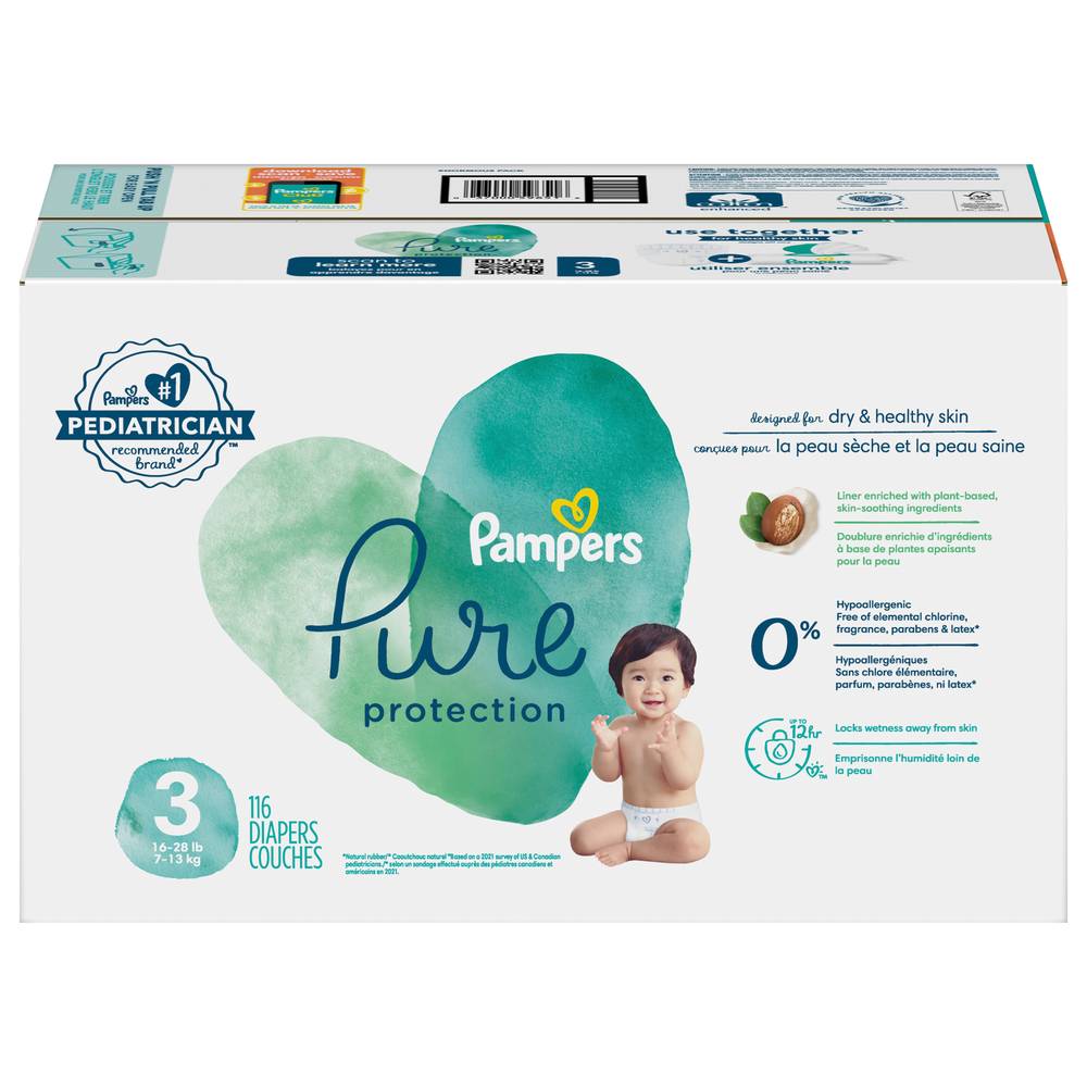 Pampers Pure Perfection Diapers (116 ct)