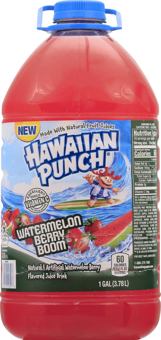 Hawaiian Punch Green Berry Rush Juice Drink, 3.78 L