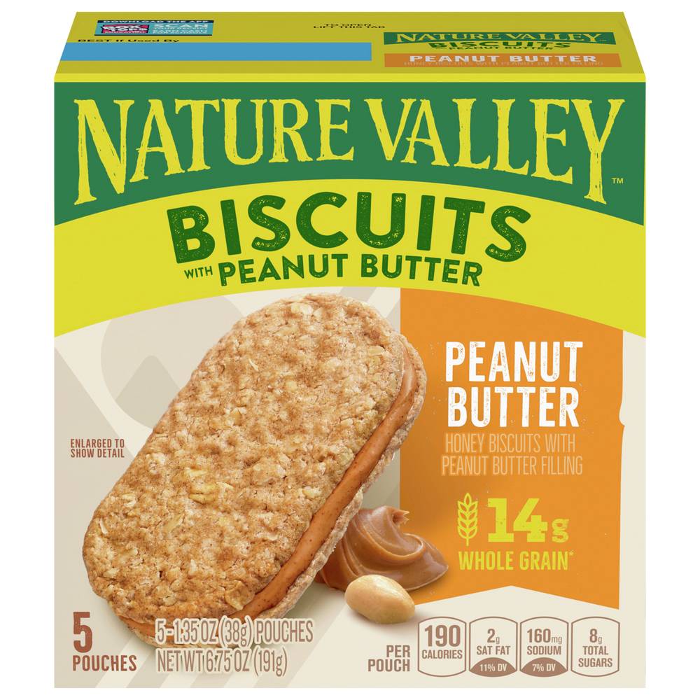 Nature Valley Honey Biscuits With Peanut Butter Filling (1.35 oz, 5 ct)