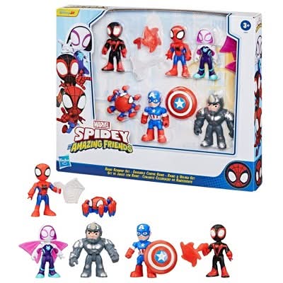 Spidey And His Amazing Friends Action Figure Playset Collection pack 3+ Years, 3 in