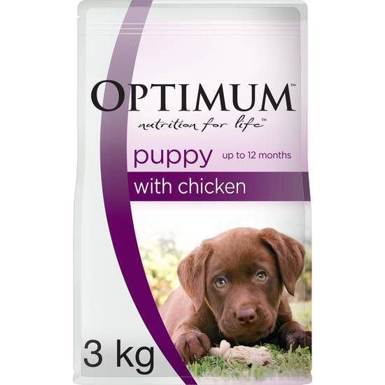Optimum Puppy Dry Dog Food Chicken Bag 3kg