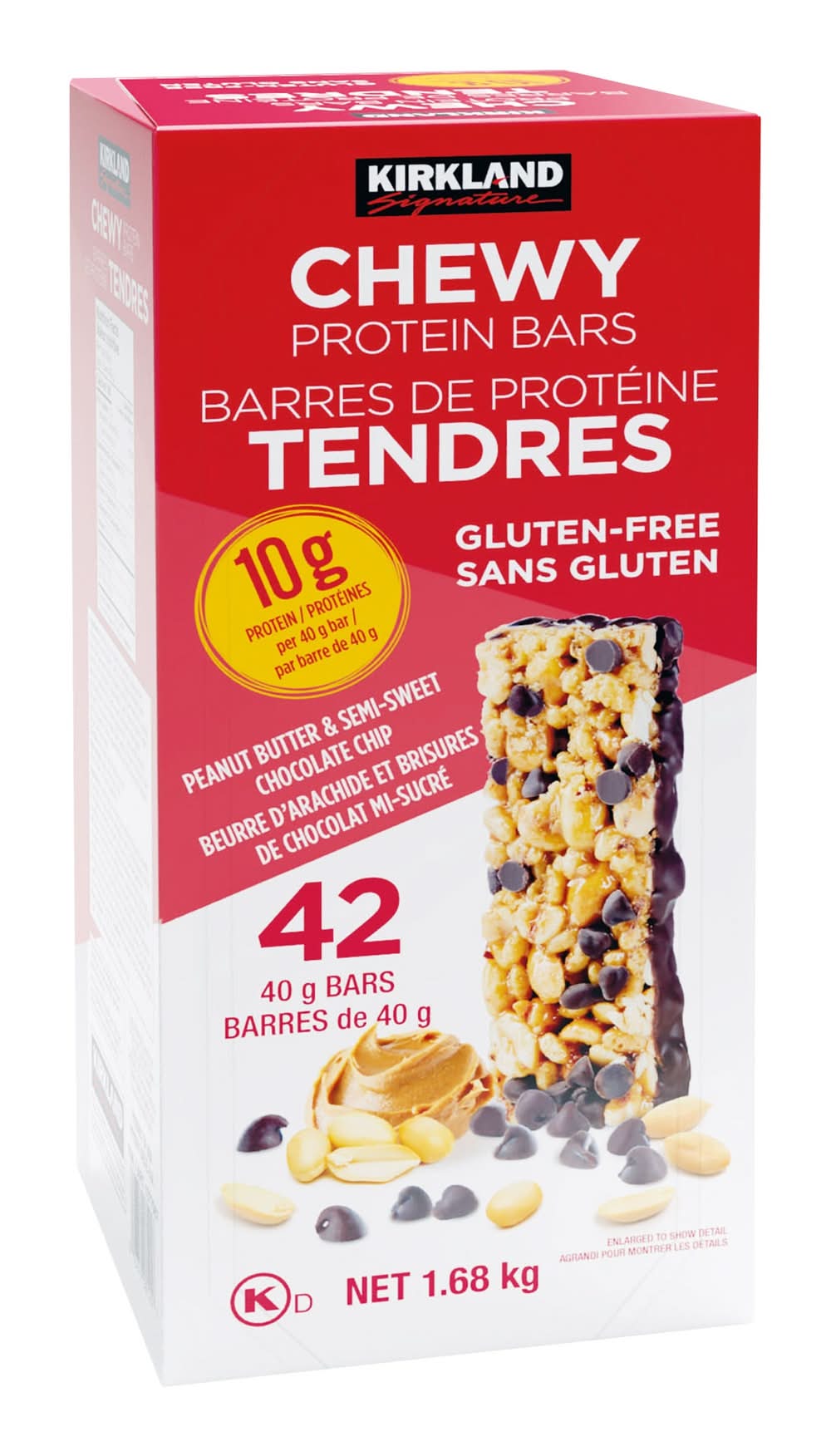 Kirkland Signature – Barres De Protéines Tendres, 42 × 40 G / Kirkland Signature Chewy Protein Bars, 42 × 40 G