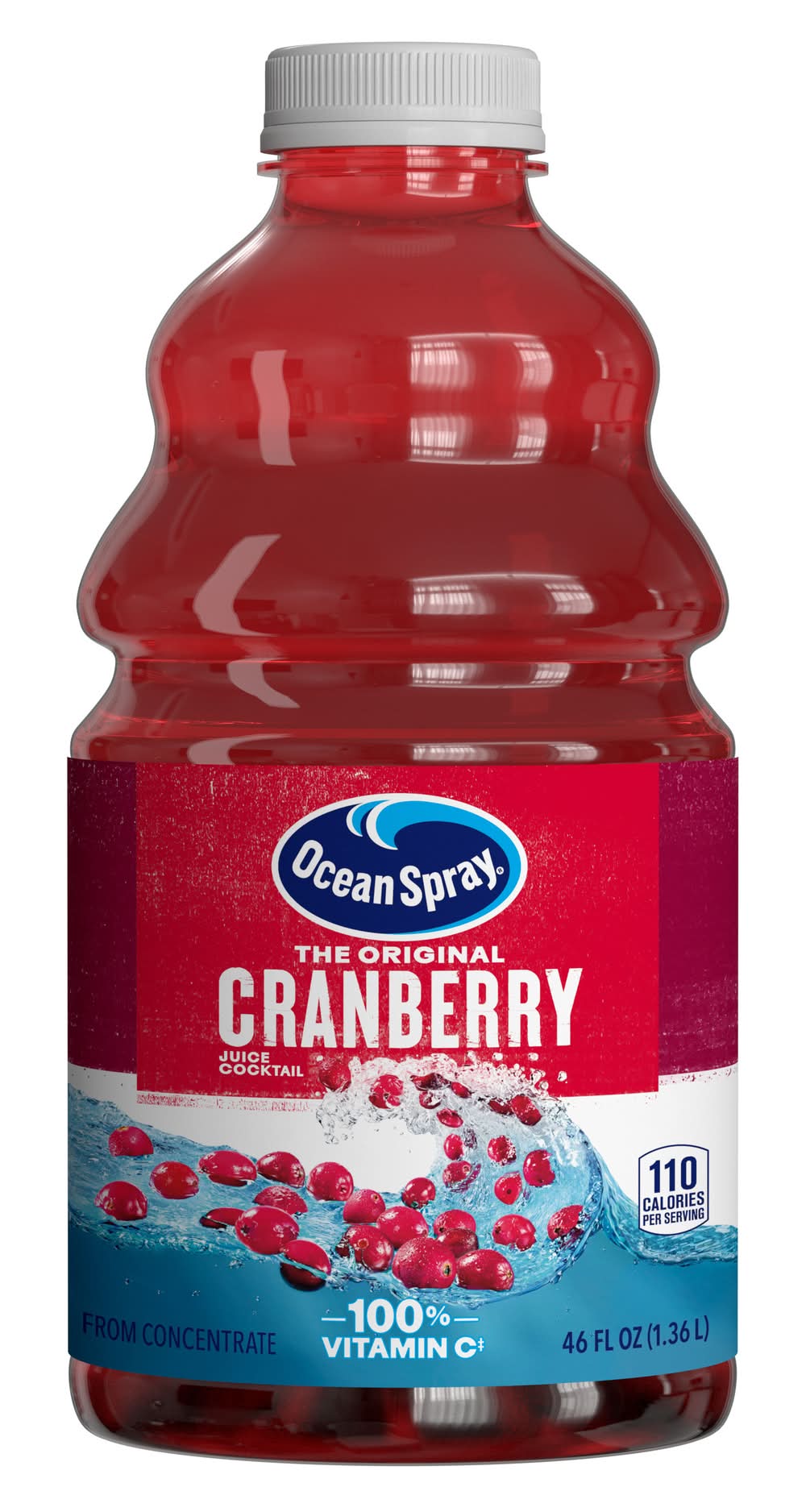 Ocean Spray Cocktail Juice, Cranberry (46 fl oz)