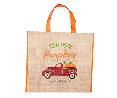 "Farm Fresh Pumpkins" Truck Reusable Tote Bag