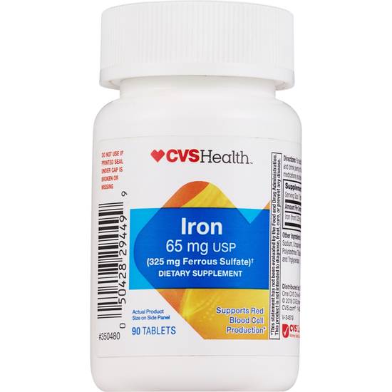 CVS Health Iron Tablets, 90 CT