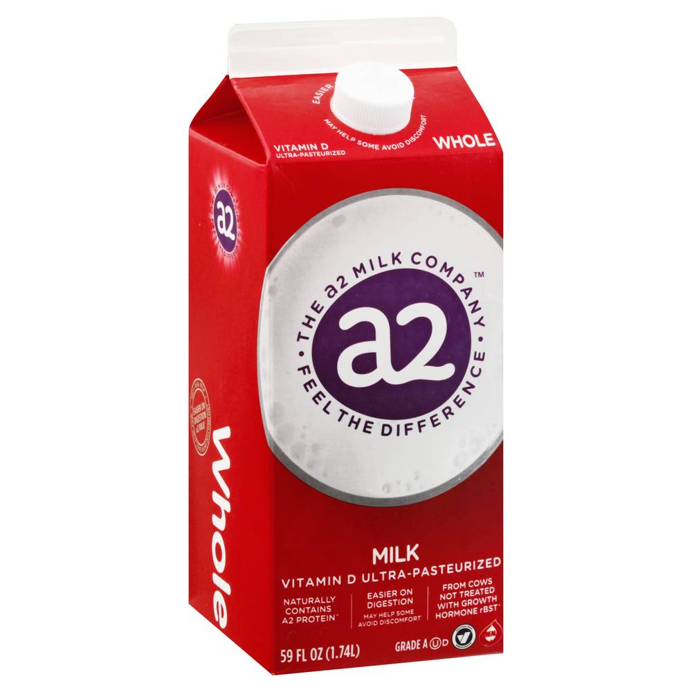 a2 Milk Ultra-Pasteurized Whole Milk (59 fl oz)