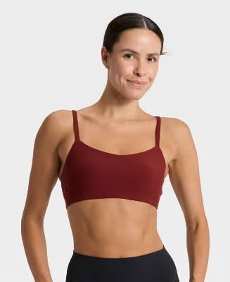 Women's Everyday Soft Light Support Strappy Sports Bra - All In Motion™ Maroon M