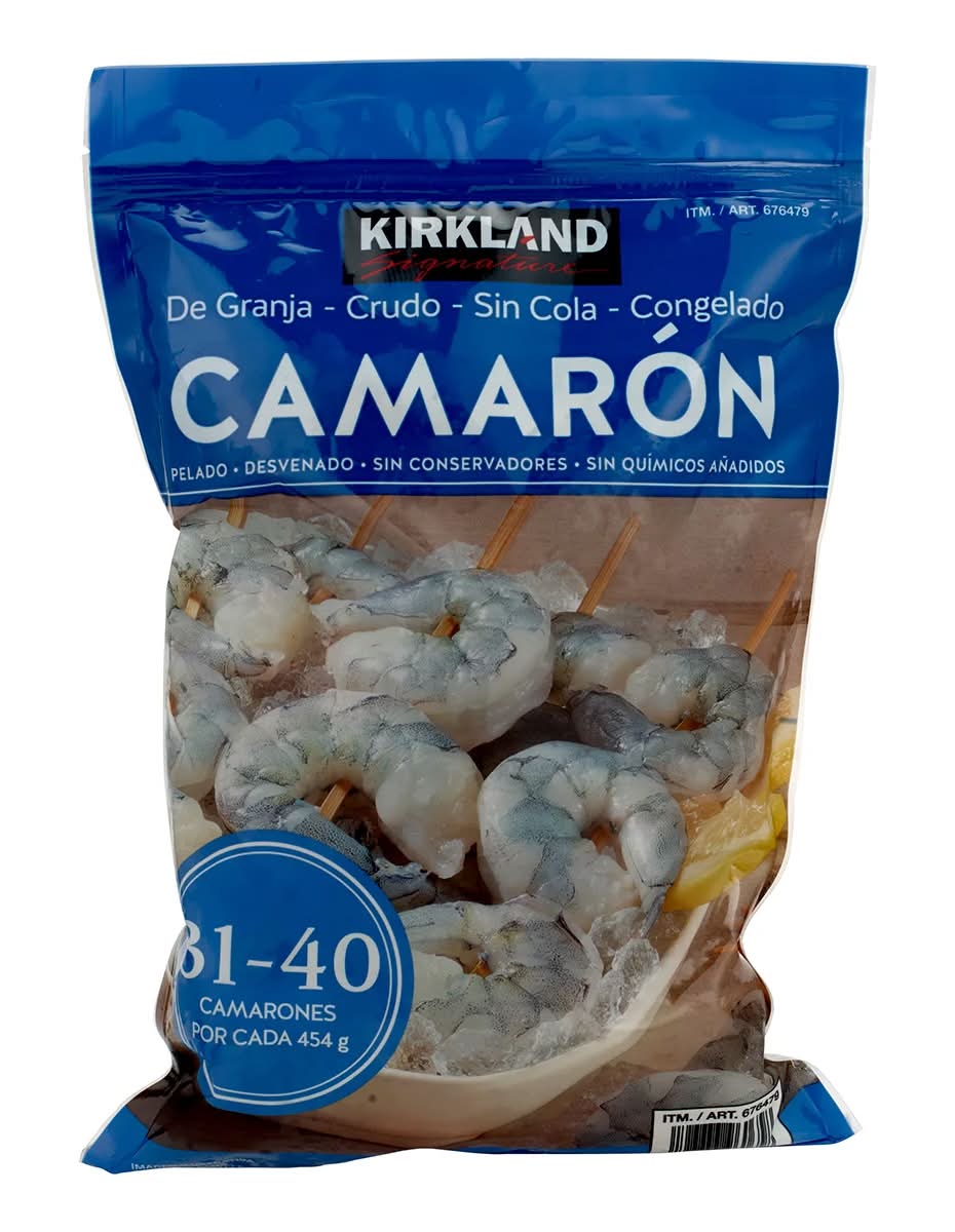 Kirkland Signature Camarón Crudo Pelado sin Cola 31/40 907 g