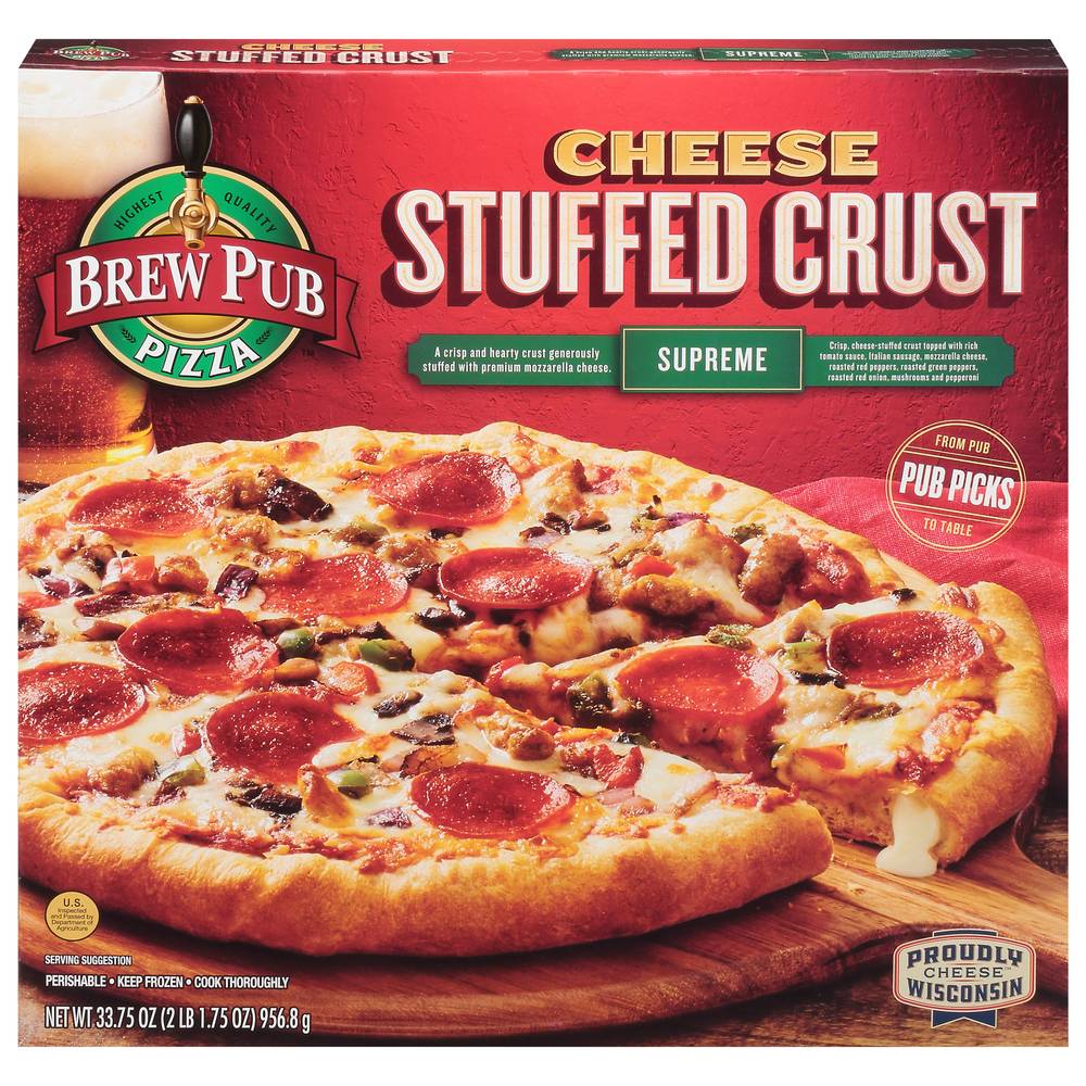 Brew Pub Pizza Cheese Stuffed Crust Supreme Pizza (2.11 lbs)