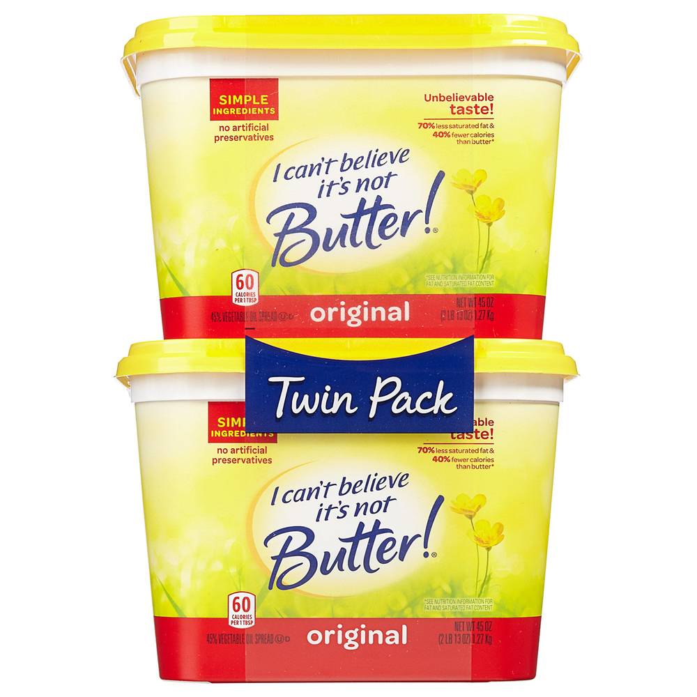 I Can't Believe It's Not Butter, 45 oz, 2-count