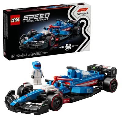 LEGO Speed Champions Visa Cash App Rb Vcarb 01 F1 Race Car Toy Ages 18+ (248 ct)