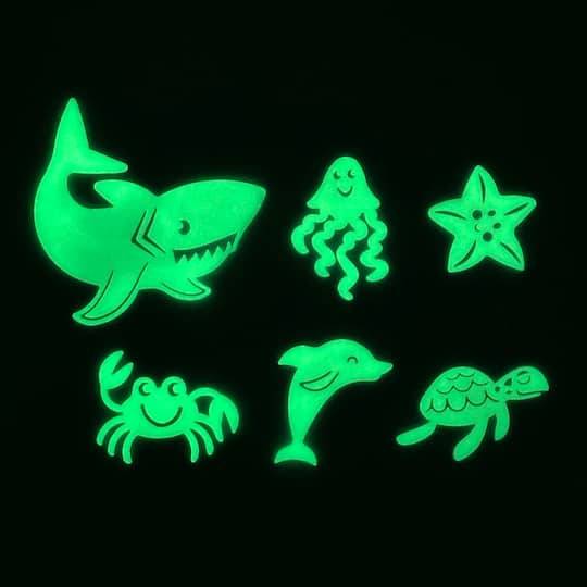 Sea Creatures Glow-In-The-Dark Stickers By Creatology