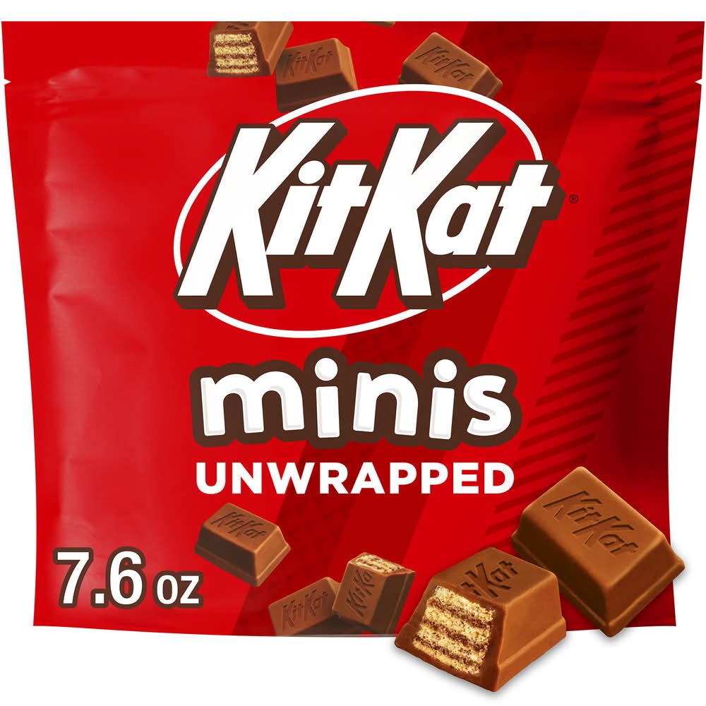 KitKat Minis Unwrapped Milk Chocolate Wafer Candy Bars (7.6 oz)