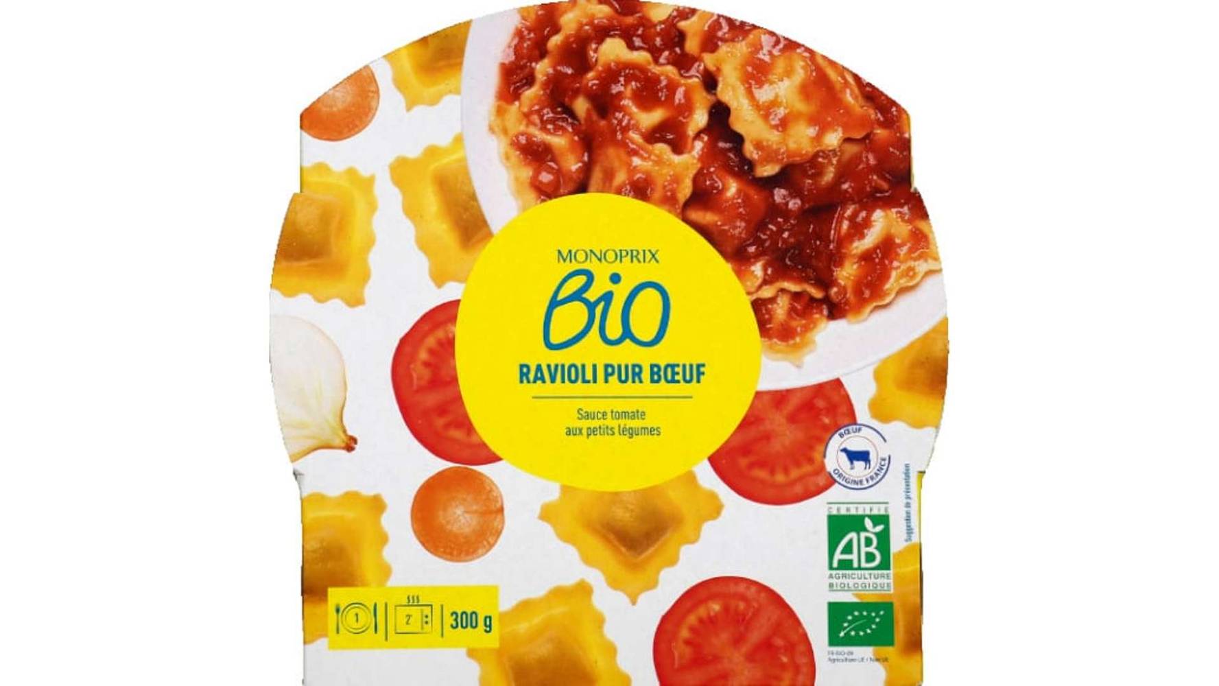 Monoprix - Ravioli au bœuf bio