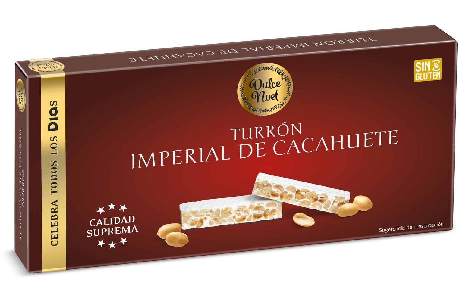 Turrón Imperial De Cacahuete Dulce Noel Dia Caja 150 G