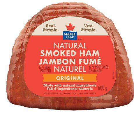 Maple Leaf Original Natural Smoked Ham (600g)