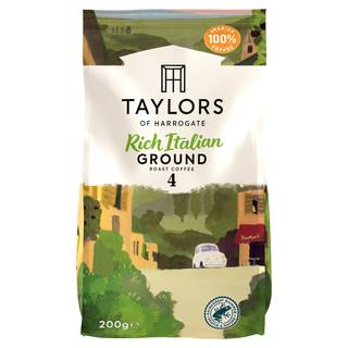 Taylors of Harrogate Rich Italian Ground Roast Coffee 200g
