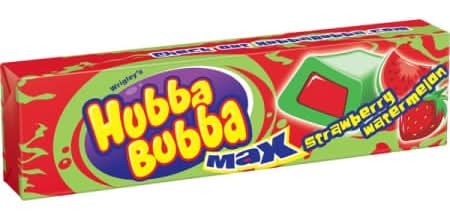 Hubba Bubba Max® Strawberry Watermelon Bubble Gum 5 Pieces