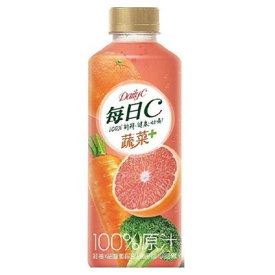 每日C100%紅柚胡蘿�蔔綜合果蔬汁800ml