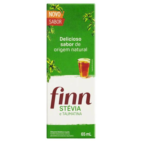 Finn adoçante líquido stévia e taumatina (65 ml)