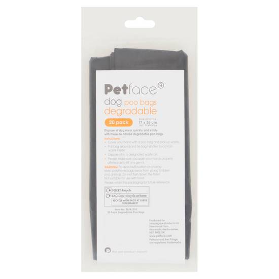 Petface Degradable Dog Poo Bags x20