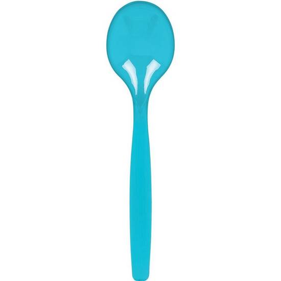 Caribbean Blue Plastic Serving Spoon