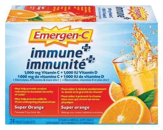 EMERGEN C IMMU SUPER ORANGE BAG 24 PK