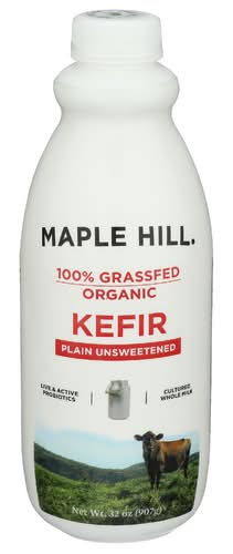 Maple Hill Creamery Organic Grass Fed Plain Kefir