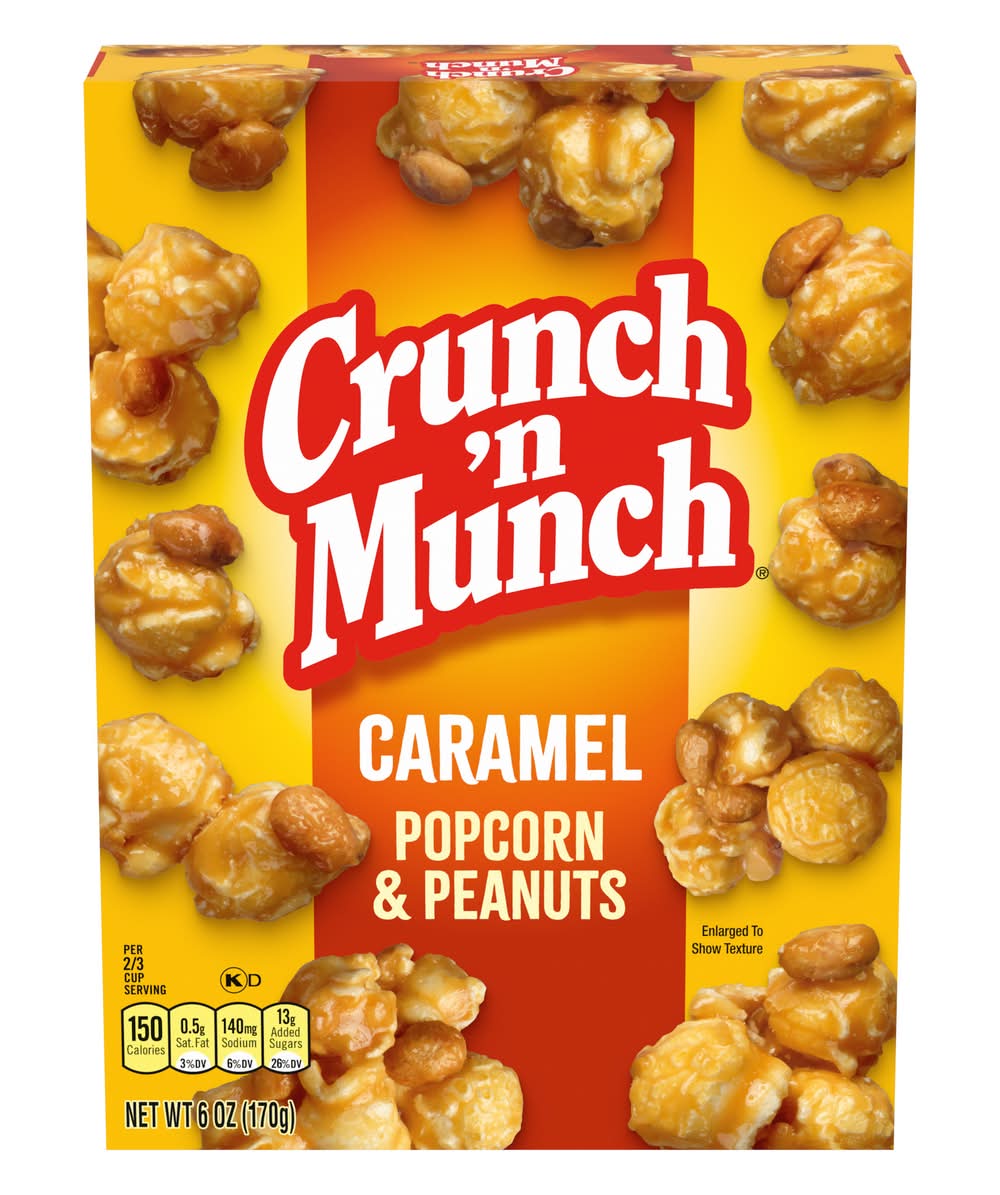 Crunch 'n Munch Popcorn With Peanuts, Caramel (6 oz)