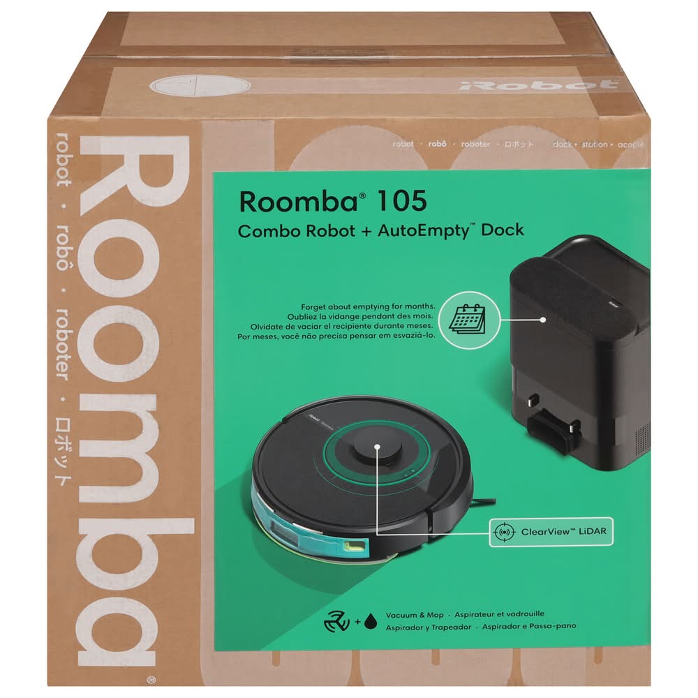 Roomba Combo Robot Vacuum With Autoempty Dock 105 Delivery Near Me