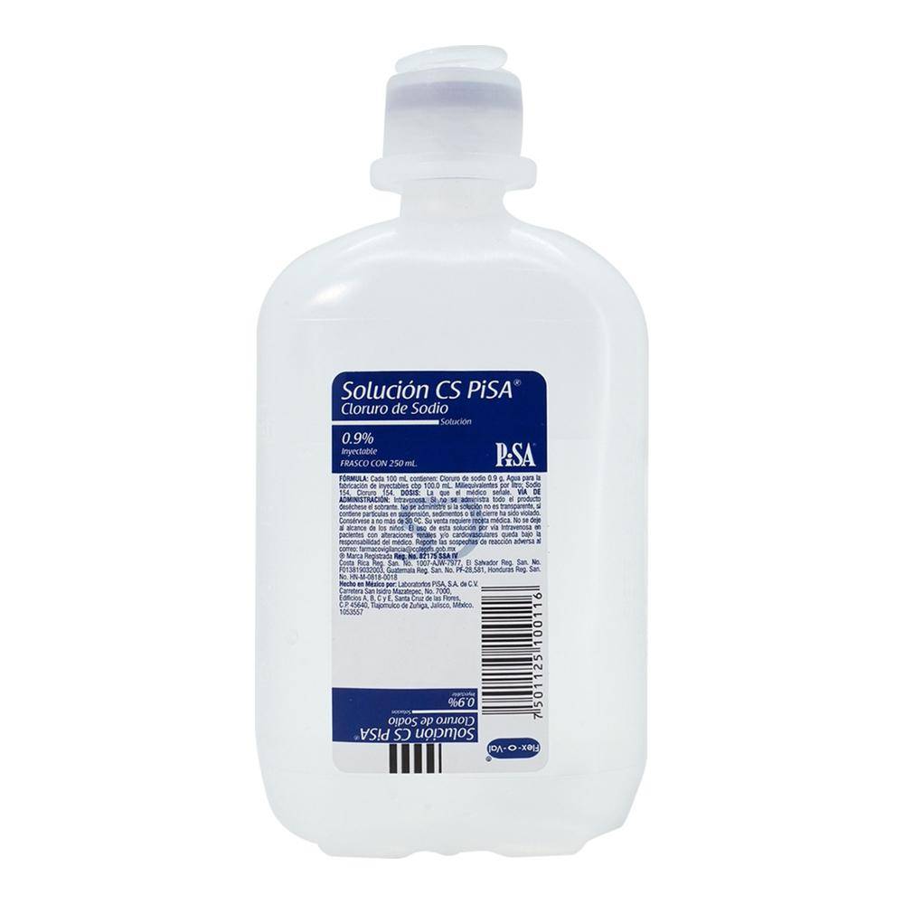 Pisa cloruro de sodio solución (botella 250 ml)