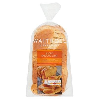 Waitrose & Partners Sliced Brioche Loaf 400g