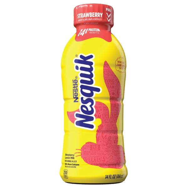 Nesquik Strawberry Lowfat Milk 14oz